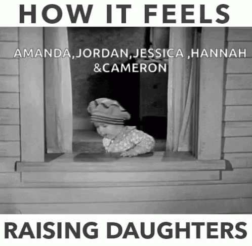 Black and White Baby at Window How It Feels Raising Daughters