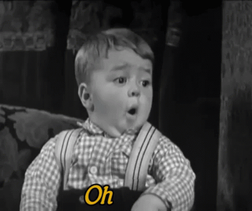 Black and White Baby With Oh