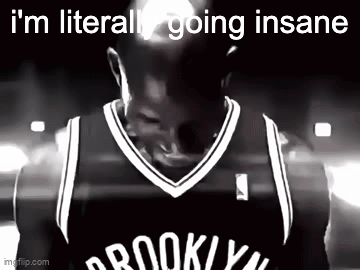 Black And White Basketball Player I'm Literally Going Insane GIF