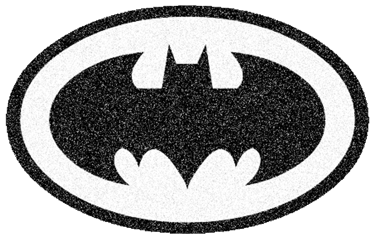 Black And White Batman Logo GIF