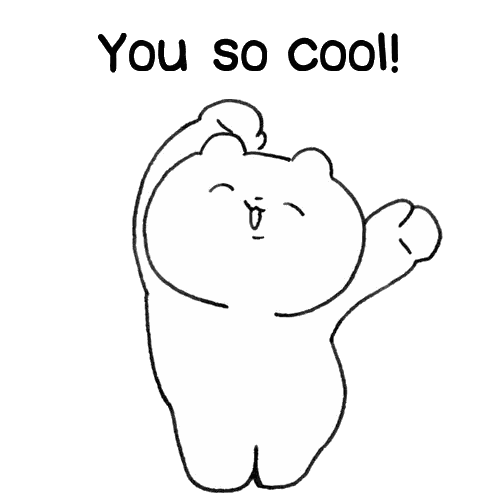Black and White Bear Cool