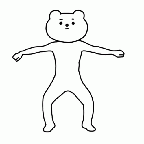 Black And White Bear GIF