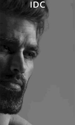 Black and White Bearded Man IDC