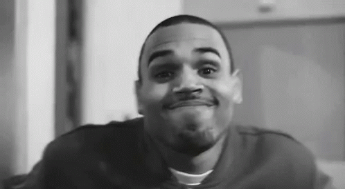 Black and White Bearded Man Making Funny Face