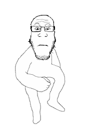 Black and White Bearded Man with Glasses