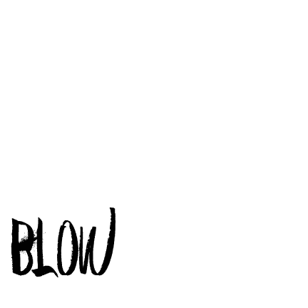 Black and White Blow Spiral