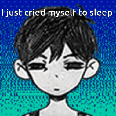 Black and White Boy Crying Saying I Just Cried Myself to Sleep