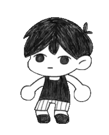 Black and White Boy Drawing