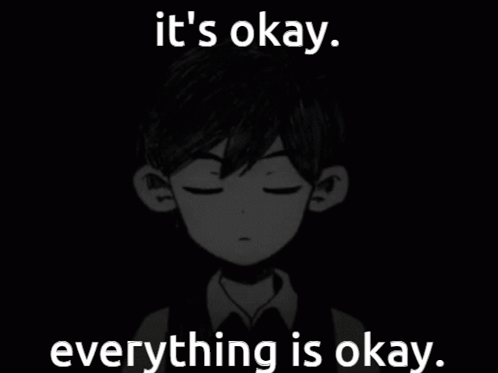 Black and White Boy It's Okay Everything Is Okay