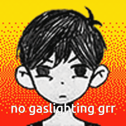 Black and White Boy Saying No Gaslighting Grrr