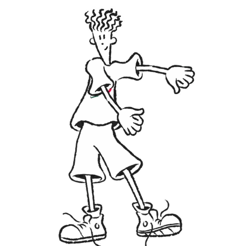 Black and White Boy with HP Shirt