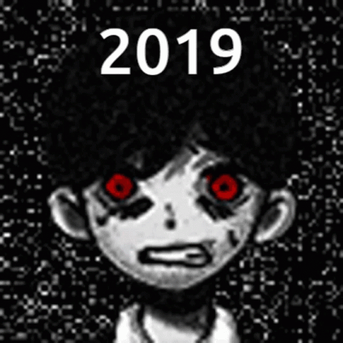 Black and White Boy With Red Eyes