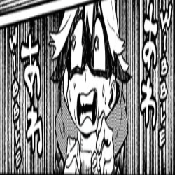 Black and White Boy With Shocked Open Mouth