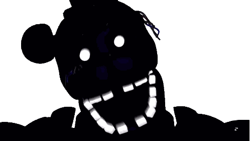 Black and White Cartoon Character