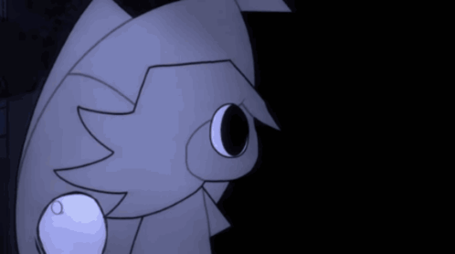 Black And White Cartoon Character With Bow On Head GIF
