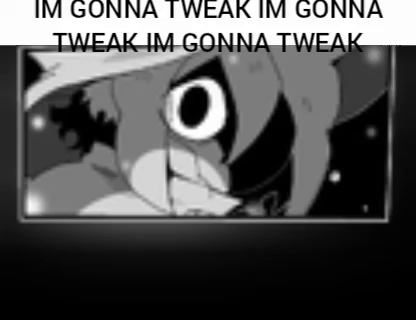 Black and White Cartoon Person With Big O Eye