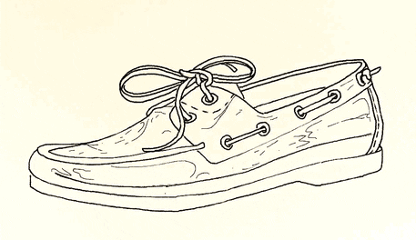 Black And White Cartoon Shoes GIF