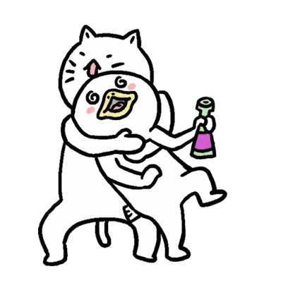Black and White Cat Carrying Bird