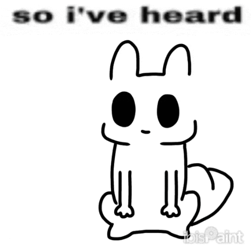 Black and White Cat Saying So I've Heard