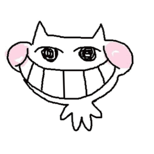 Black And White Cat With Big Smile GIF