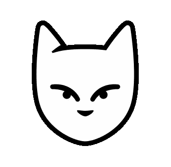 Black and White Cat with Tongue Out