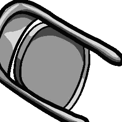 Black and White Chair Upside Down