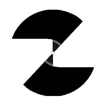 Black and White Circle with Inner Circle