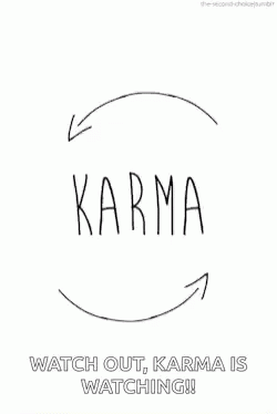 Black And White Circle With Karma GIF
