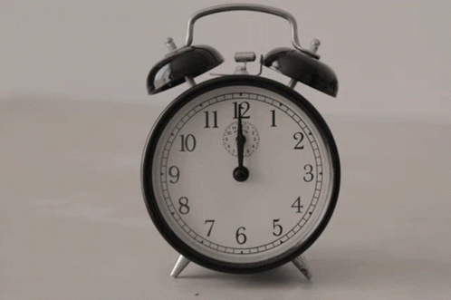 Black And White Clock Ticking GIF