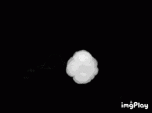 Black and White Cloud on Black Background