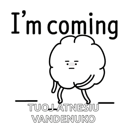 Black and White Cloud With Face and Arms