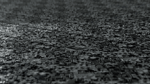 Black and White Computer Chip