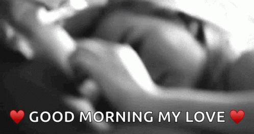 Black and White Couple Good Morning My Love