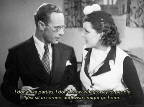 Black And White Couple I Don't Like Parties