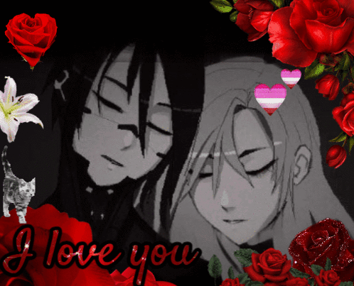 Black And White Couple I Love You GIF