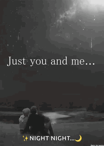 Black and White Couple Under Starry Sky Just You and Me