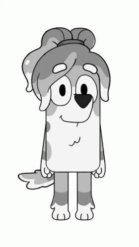 Black and White Dalmatian Drawing