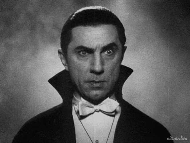 Black And White Dracula GIF