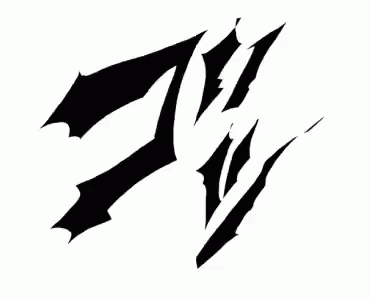 Black And White Dragon Tail GIF