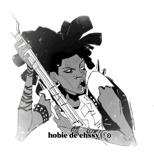 Black and White Drawing Hobie De Ehssy