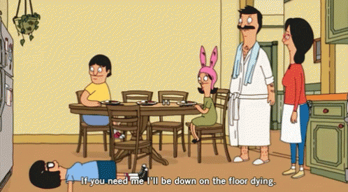 Black and White Drawing of Feet and Word Die