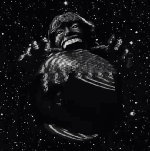 Black and White Drawing of Planet Earth