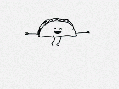 Black and White Drawing of Sandwich on Trash