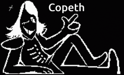 Black And White Drawing Person Copeth GIF