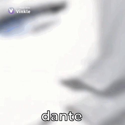 Black and White Drawing With Dante Text