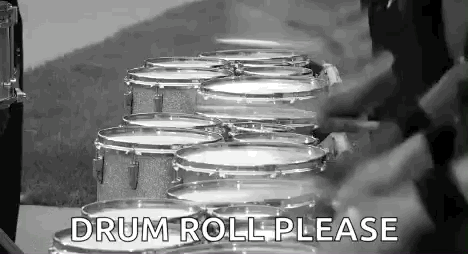 Black and White Drum Roll Please