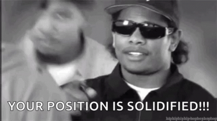 Black And White Eazy E Position Is Solidified GIF