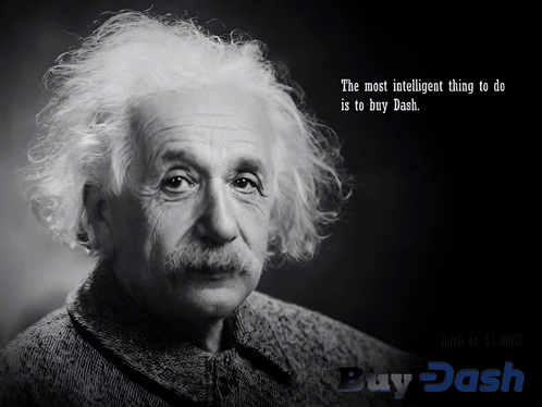 Black and White Einstein: Most Intelligent Thing to Do Is to Buy