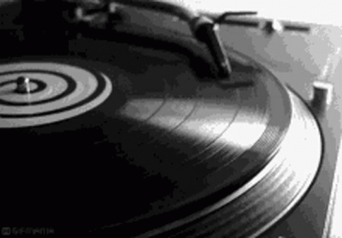 Black And White Esrk Broken Record GIF