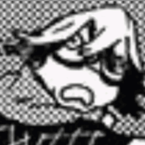 Black And White Face With Beard GIF